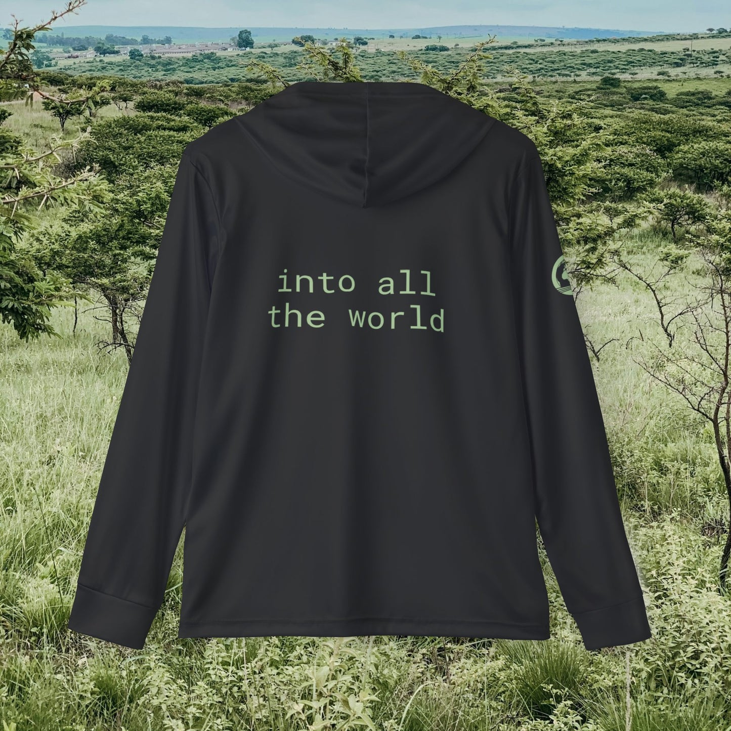 Into All the World Sports Hoodie BLACK