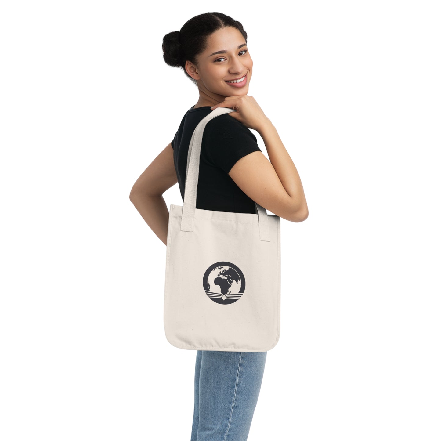Logo Organic Canvas Tote Bag
